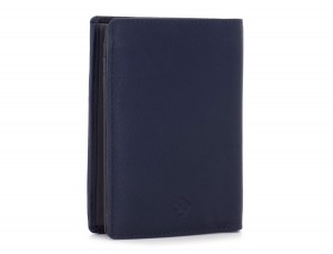 leather wallet blue side