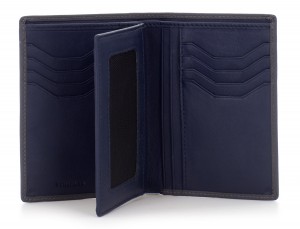 leather wallet gray open