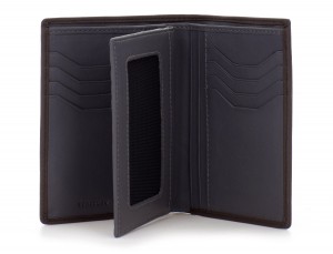 leather wallet brown open