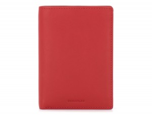 leather wallet red front