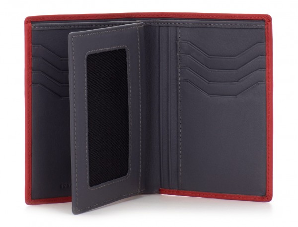 leather wallet red open