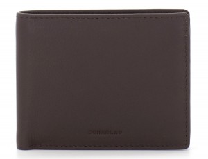 mini leather wallet for men brown front