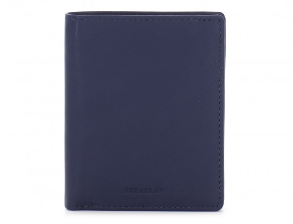 Portafoglio piccolo porta carte blu front