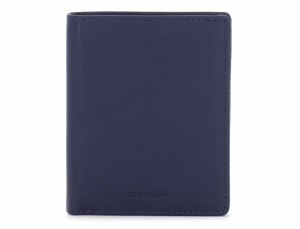 Portafoglio piccolo porta carte blu front