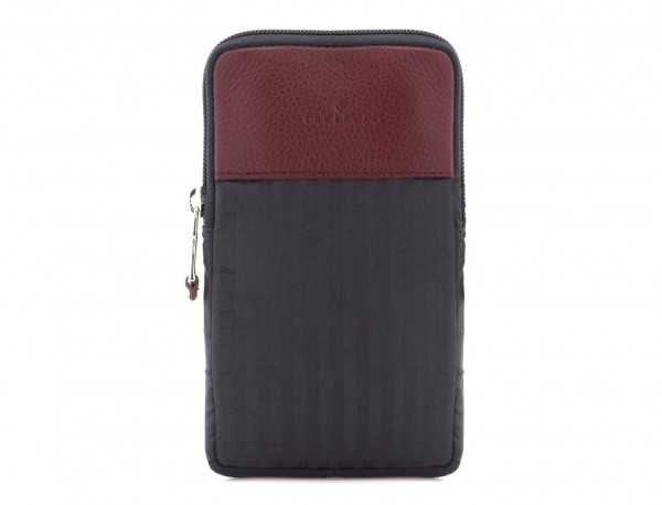 Multipurpose pouch in burgundy front