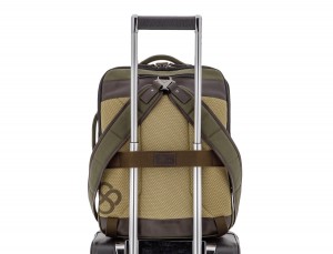 Zaino a sacco in canvas e pelle trolley