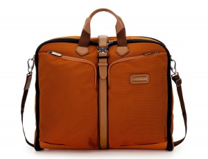 Travel suit bag in orange front