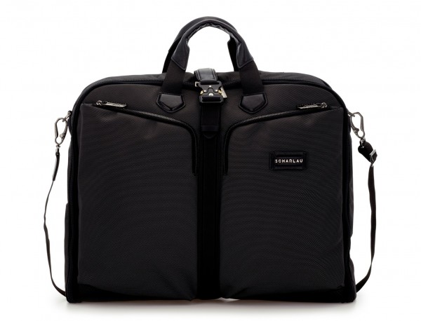 Travel suit bag in anthracite black front