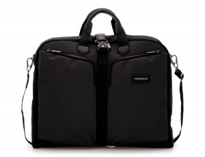 Travel suit bag in anthracite black front