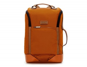 travel backpack tube in orange front