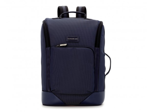 mochila de viaje color azul frontal