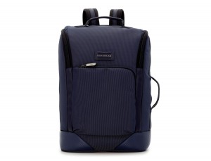 travel backpack tube in blue front