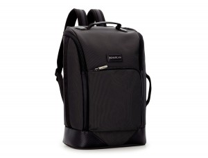 mochila de viaje color antracita negro lateral