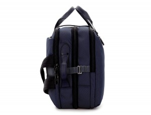 Travel bag backpack in blue side