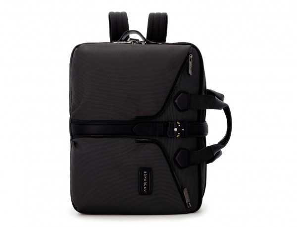 Travel bag backpack in anthracite black front