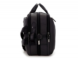 Travel bag backpack in anthracite black side