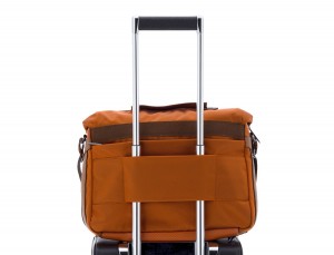 Messenger bag business in orange trolley