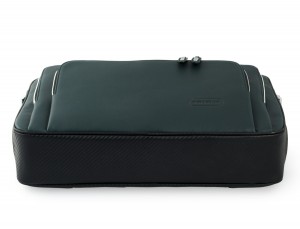 leather business bag in green base