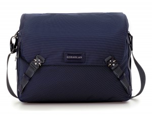 Messenger bag in blu front