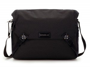 Messenger bag in nero front