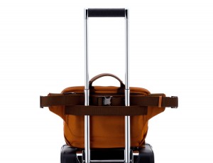 Large waist bag in orange trolley