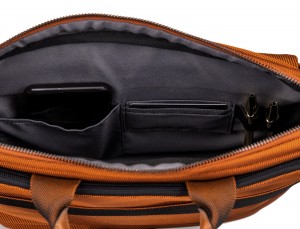 Large waist bag in orange detail