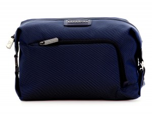 Toilet bag in blue front