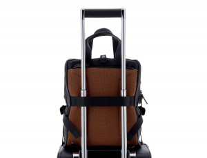 leather bag and backpack for laptop black trolley