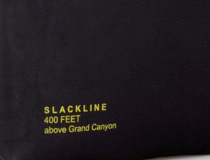 leather black backpack detail