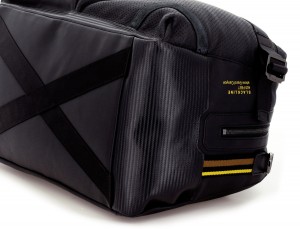 bolsa de viaje de mano de cuero negro base