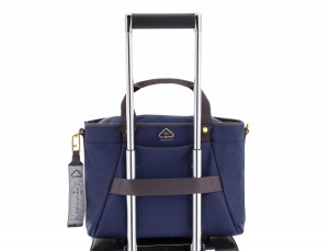 bolso de mujer reciclado para ordenador azul trolley