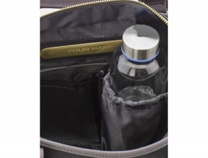 bolso de mujer reciclado para ordenador azul botella de agua