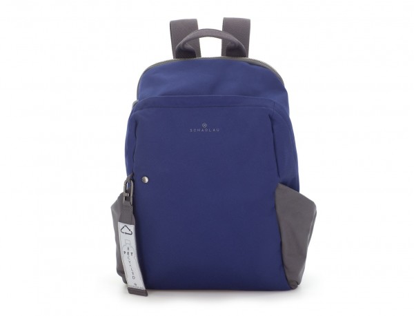 recycled backpack in blue front