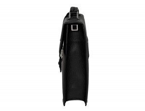 leather briefbag black side