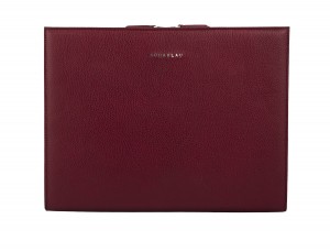 portafoglio in pelle berry frontal