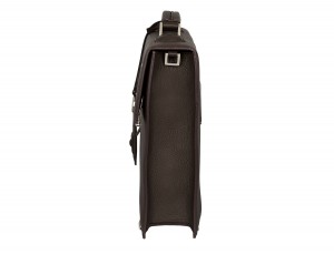 leather briefbag brown side