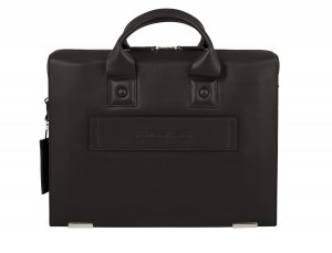 leather briefbag for men brown back trolley