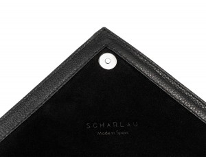 leather portfolio black detail
