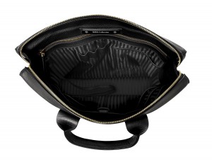 leather briefbag black inside