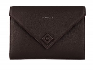 leather portfolio burgundy front