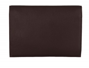 leather portfolio burgundy back