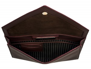 leather portfolio burgundy inside