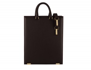 burgundy leather laptop bag for women back