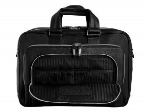 leather black briefcase for men in black inside