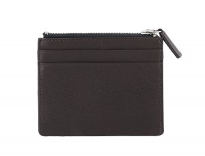 leather card holder brown back