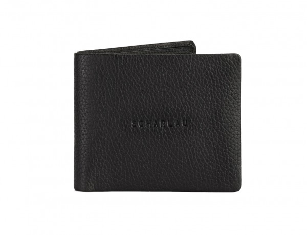 leather wallet men black detail