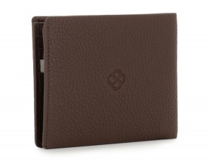 leather wallet men brown back