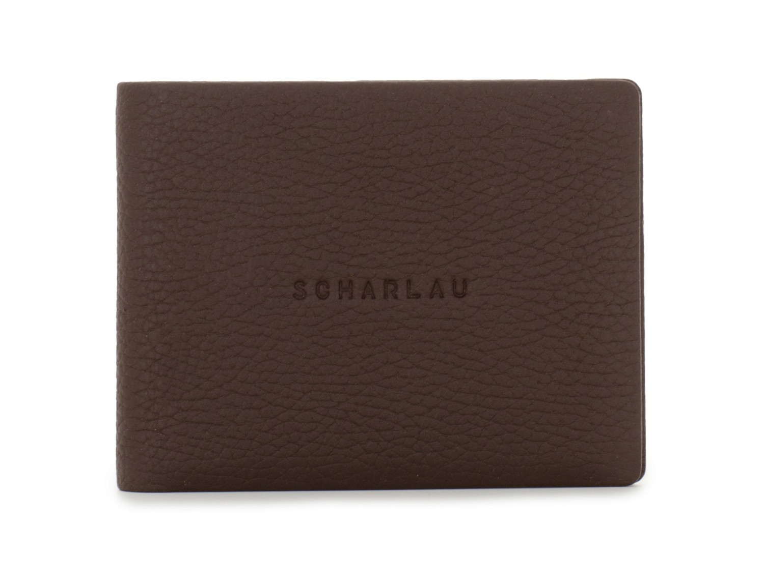 leather wallet men in brown front