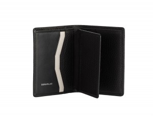 leather small wallet black inside