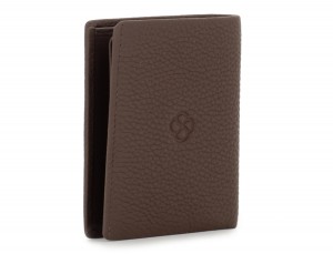 leather small wallet brown side